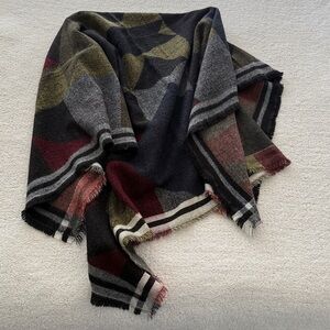 Zara geometric Danish Modern MCM style vibe large size square 53” x 53” versatil